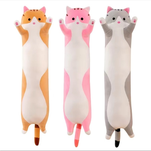 Cute Cat Plush Long Body Pillow Cuddle Cartoon Stuffed Animals Cat‼️FINAL SALE - Picture 2 of 12